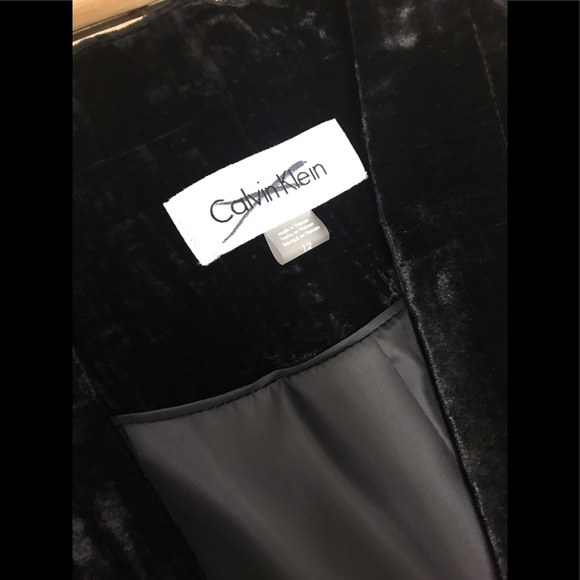 Calvin Klein Plus Velvet Front Clasp Jacket,NWOT - Picture 8 of 11